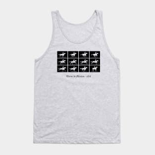 Horse in motion (black) Tank Top